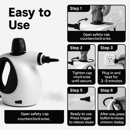 SnapSteam™ Handheld Steam Cleaner